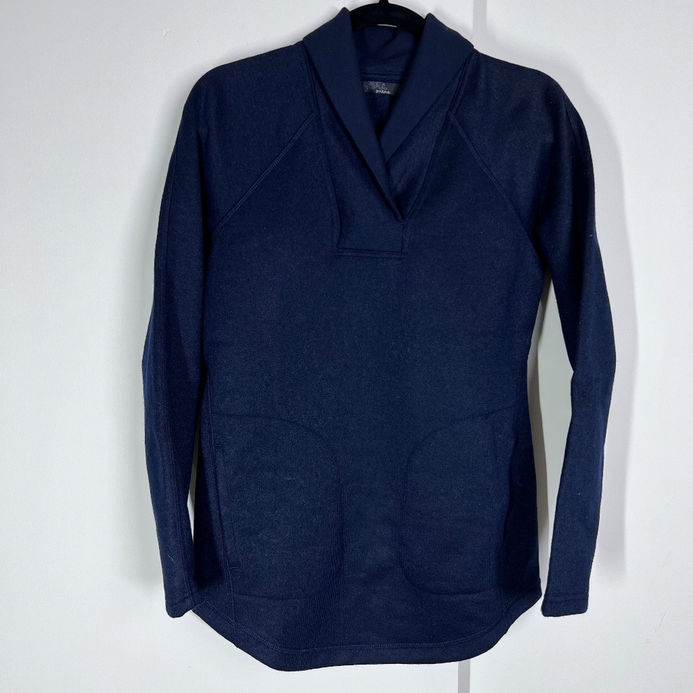 Prana Ziller‎ Tunic, Nautical (Navy), XS, NWT, wool blend, long sleeves, pockets - Picture 9 of 16